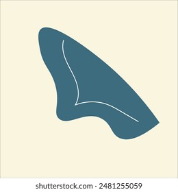 Abstract illustrative flat handraw vector element