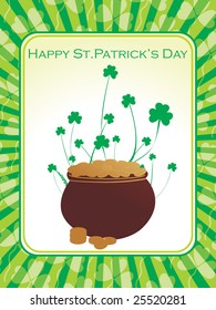 abstract illustrative st. patrick's day