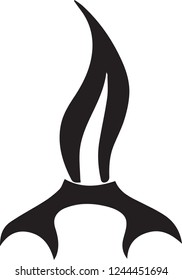abstract ilustration of an eternal flame