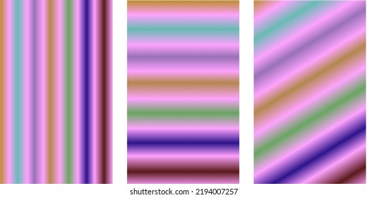 Abstract ilustration set of vector grainy gradients editable. For covers, wallpapers, branding and other projects. You can use a grainy texture for any of the gradients.