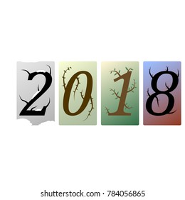 Abstract image of 2018