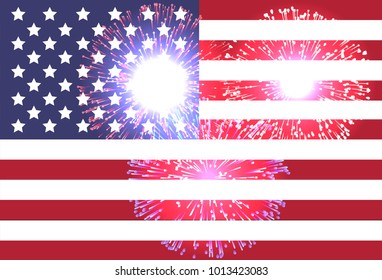 Abstract image of the American flag