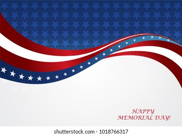 Abstract Image Of The American Flag