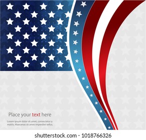 Abstract image of the American flag