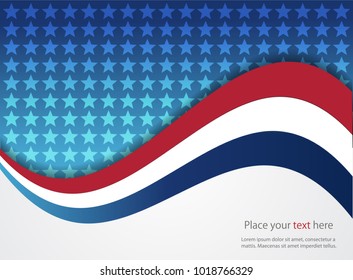 Abstract image of the American flag