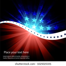 Abstract image of the American flag