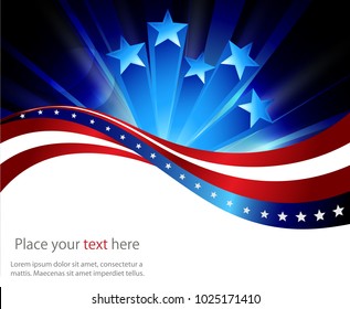 Abstract image of the American flag