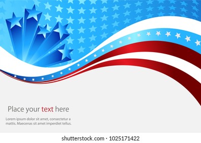 Abstract image of the American flag