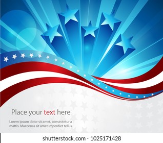 Abstract image of the American flag