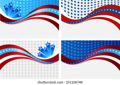 Abstract image of the American flag