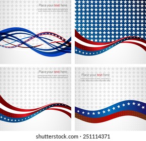 Abstract image of the American flag