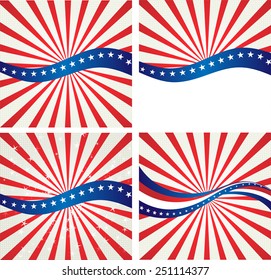 Abstract image of the American flag