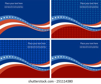 Abstract image of the American flag