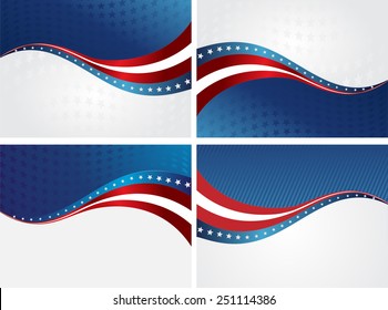 Abstract image of the American flag