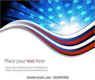 Abstract image of the American flag