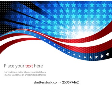 Abstract image of the American flag