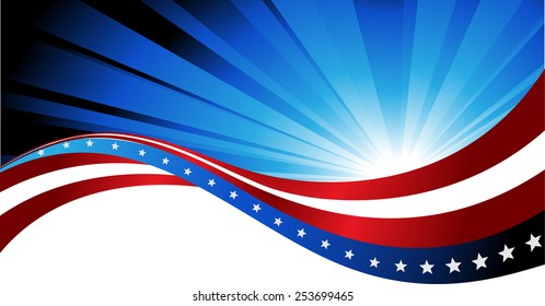 Abstract image of the American flag