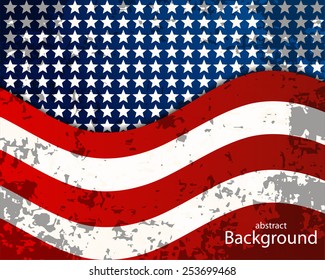 Abstract image of the American flag