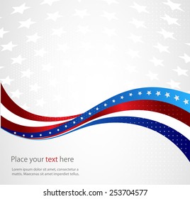 Abstract image of the American flag