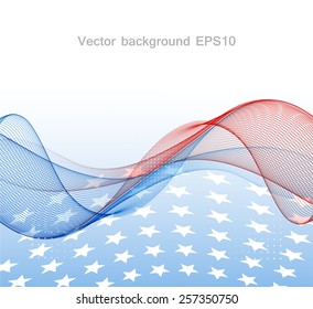 Abstract image of the American flag