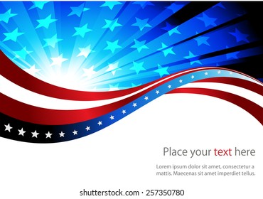 Abstract image of the American flag