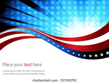 Abstract image of the American flag