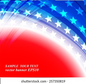 Abstract image of the American flag