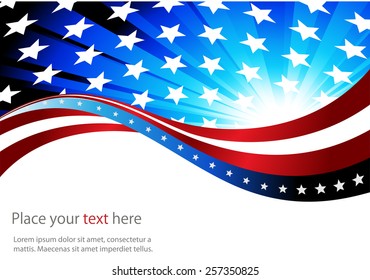 Abstract image of the American flag