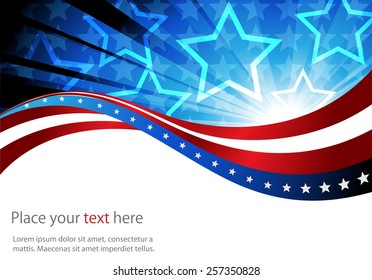 Abstract image of the American flag