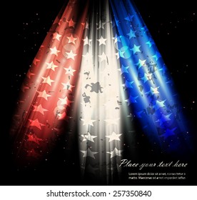Abstract image of the American flag