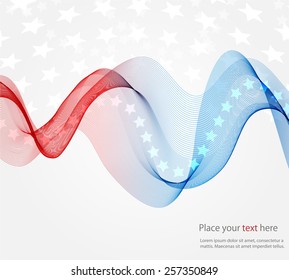 Abstract image of the American flag