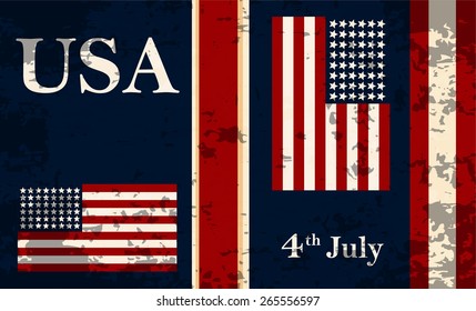 Abstract image of the American flag