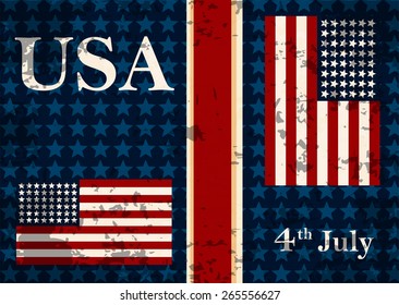 Abstract image of the American flag