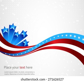 Abstract image of the American flag