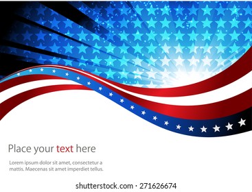 Abstract image of the American flag