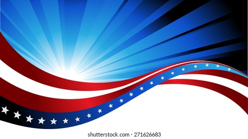 Abstract image of the American flag