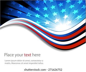 Abstract image of the American flag