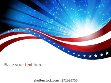 Abstract image of the American flag