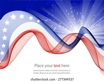 Abstract image of the American flag
