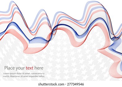 Abstract image of the American flag