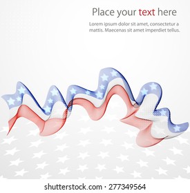 Abstract image of the American flag