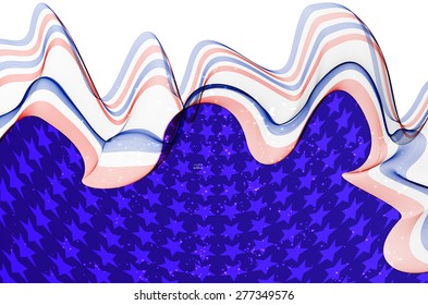 Abstract image of the American flag