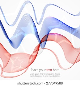 Abstract image of the American flag