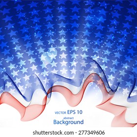 Abstract image of the American flag