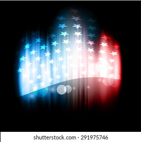 Abstract image of the American flag