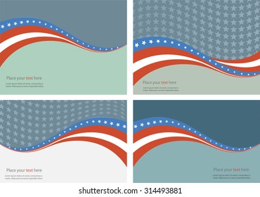 Abstract image of the American flag