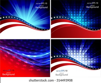 Abstract image of the American flag