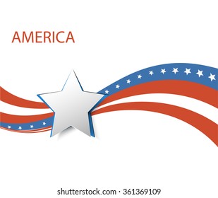 Abstract image of the American flag