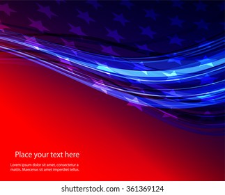 Abstract image of the American flag