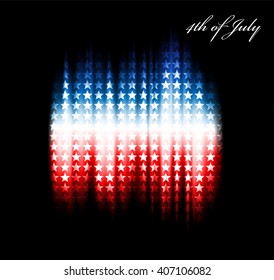 Abstract Image Of The American Flag